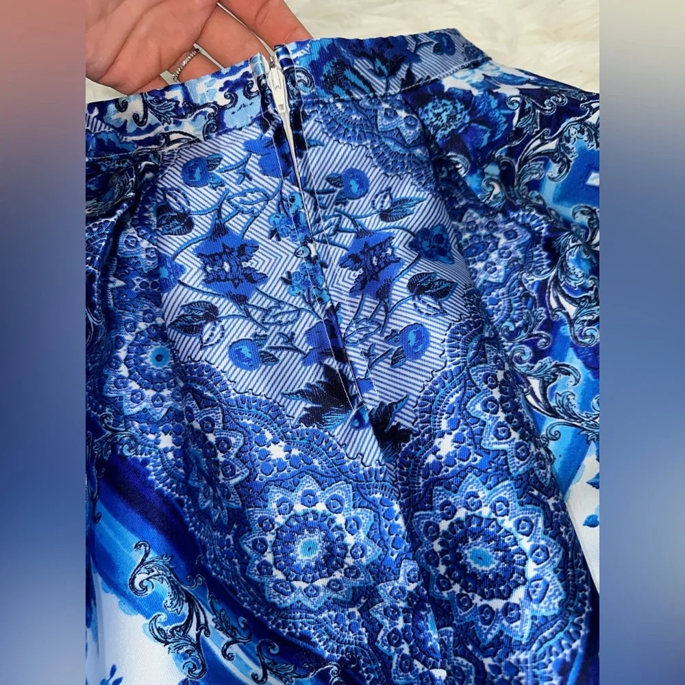 Xtraordinary Blue and White Prom Dress - Picture 8 of 16